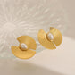 French Style Artificial Pearls Earrings [304 Stainless Steel,18K Gold Plated]