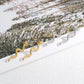 Boucles d'oreilles de chute de serpent [304 en acier inoxydable, 18 km plaqués à l'or]