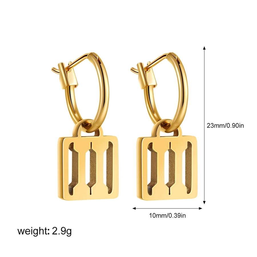 Constellation Hollow Out Drop Earrings [304 Stainless Steel]