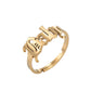 Words Ring [201 Stainless Steel, 18K Gold Plated]