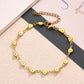 Devil's Eye Heart Shape Bracelet [304 Stainless Steel,18K Gold Plated]