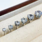 Round Zircon Ear Studs[316L Stainless Steel]