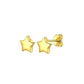 Star Round Heart Shape Stud Earrings [304 Stainless Steel, 18K Gold Plated]