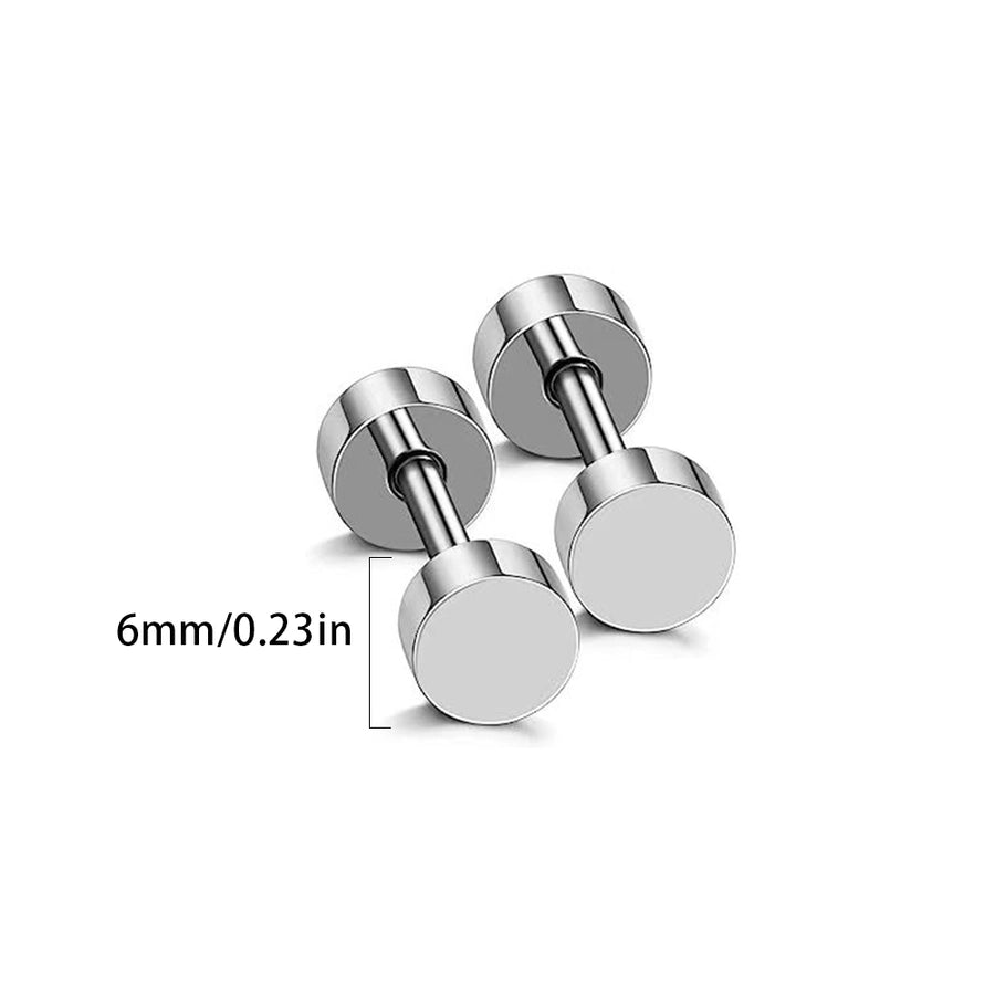 Basic Simple Style Geometric Stud Earrings [304 Stainless Steel]