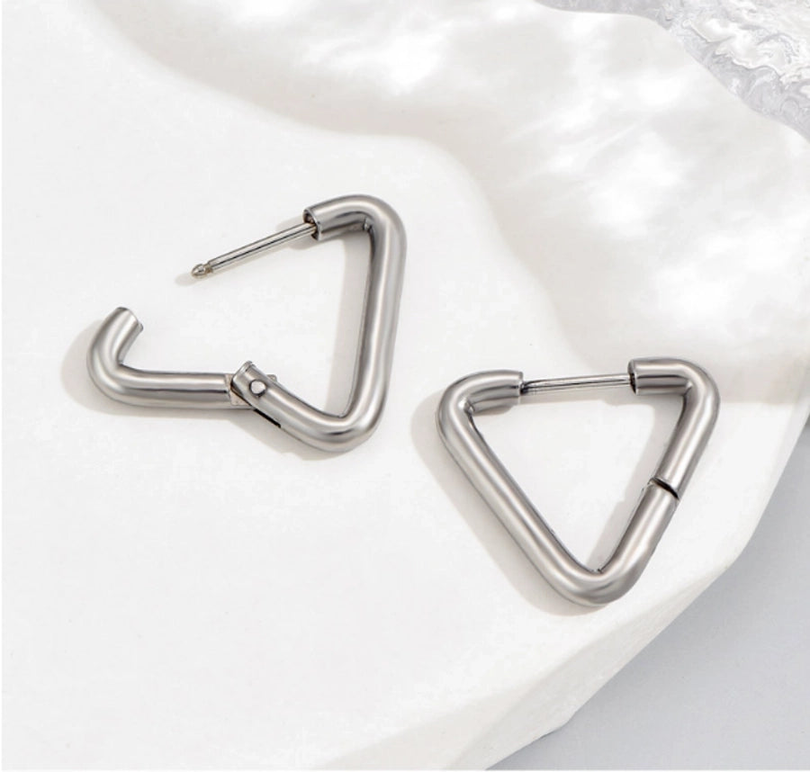 Triangle Earrings [Stainless Steel]