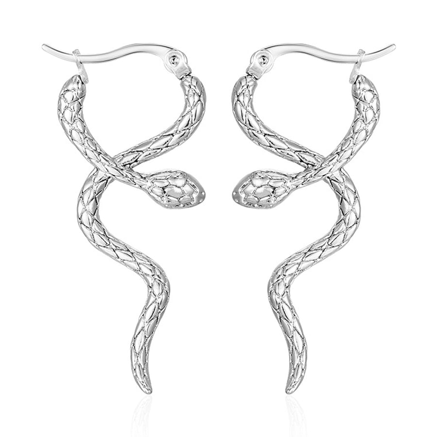 Snake Earrings [Stainless Steel]