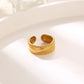 Mix -Designs Ringe [304 Edelstahl 18K Gold plattiert]