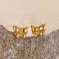 Small Bow Butterfly Earrings [304 Stainless Steel]