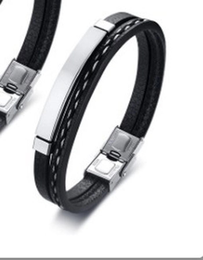 PU Leather Bracelet [304 Stainless Steel]