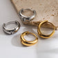 Solid Color Hoop Earrings [304 Stainless Steel,18K Gold Plated]