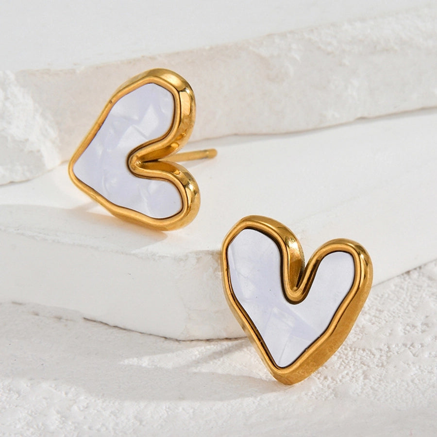 Mix Heart Designs Earrings [304 Stainless Steel]