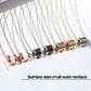 Jewelry Elegant Roman Numeral 304 Stainless Steel 18K Gold Plated Rose Gold Plated Pendant Necklace