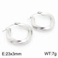 Twisted Hoop Earrings [304 Stainless Steel,18K Gold Plated]