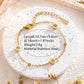 Round Artificial Rhinestones Bracelet [304 Stainless Steel, 18K Gold Plated]