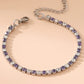 Tennis Chain Rhinestones Bracelets/Necklace [304 Stainless Steel,18K Gold Plated]