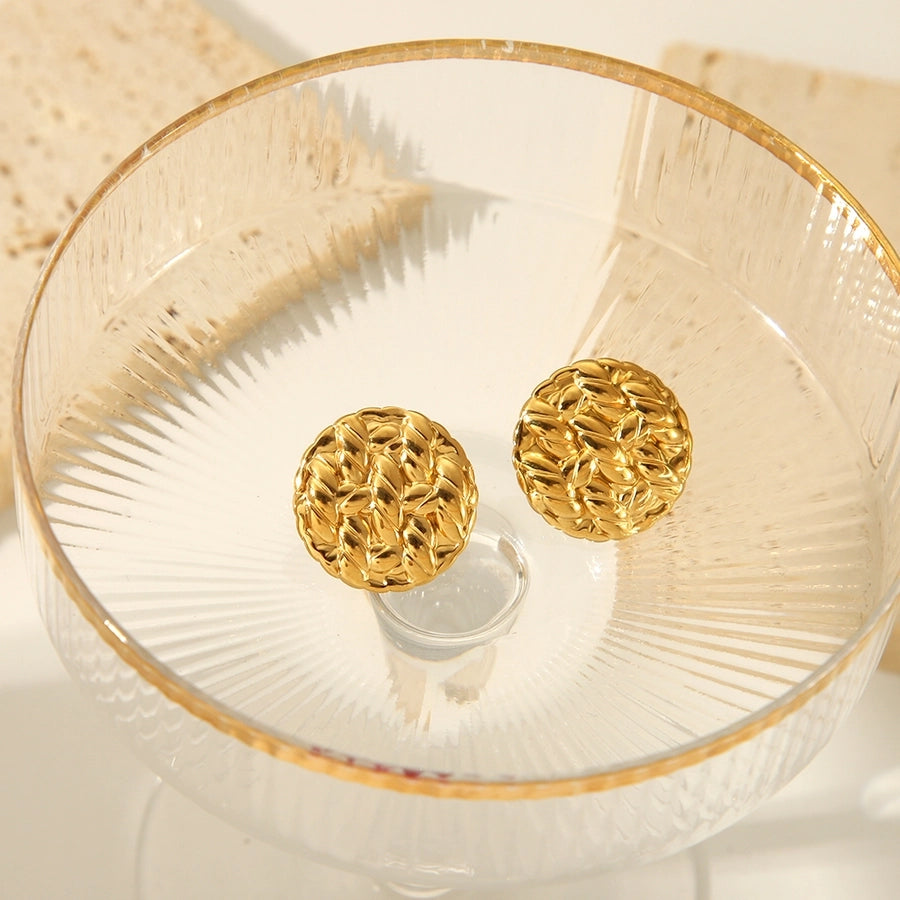 Mix Designs Earrings [304 Stainless Steel,18K Gold Plated]