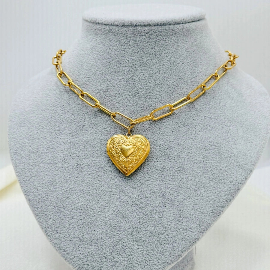 Heart Shape Necklace [304 Stainless Steel]