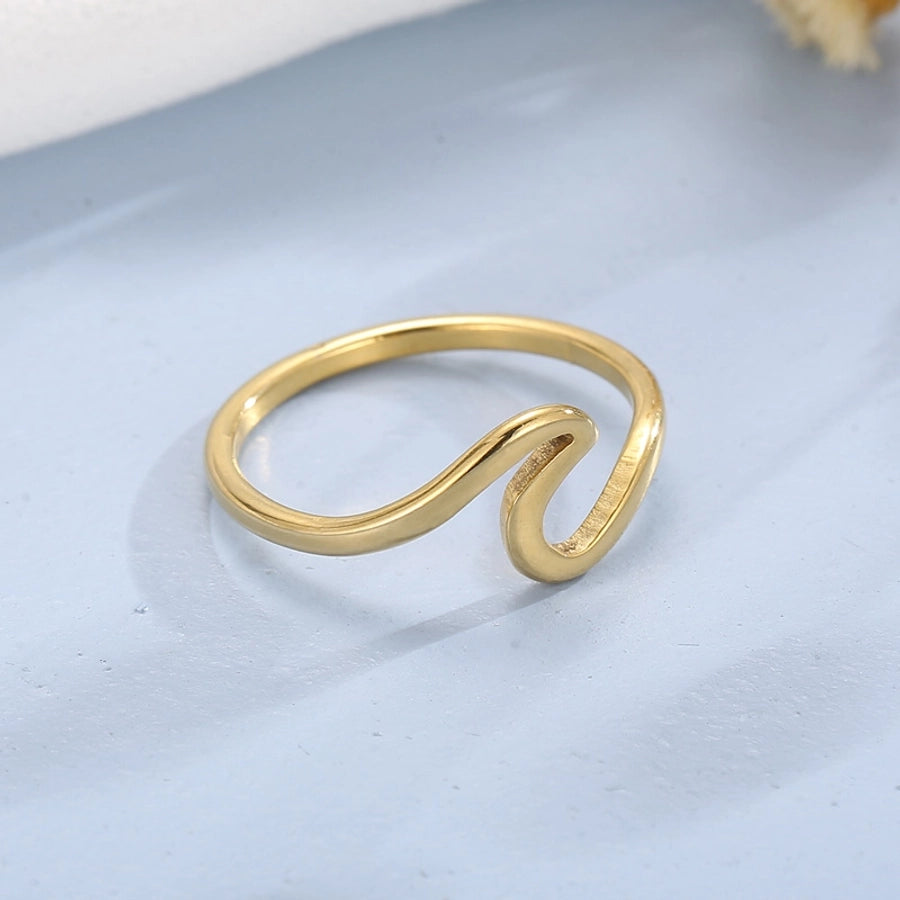 Waves Ring [304 Stainless Steel 18K Gold Plated]