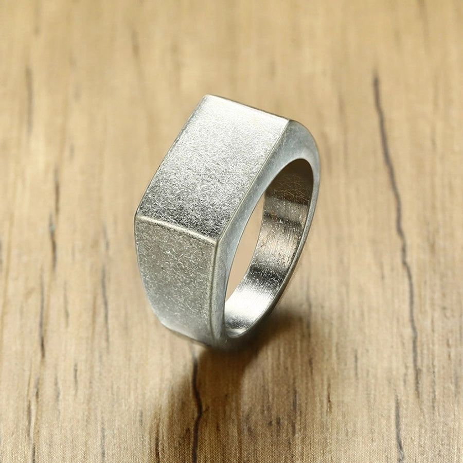 simple style geometric stainless steel rings stainless steel rings