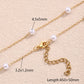 Round Simple Acrylic Imitation Pearl  Necklace [304 Stainless Steel,18K Gold Plated]