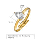 Zircon  Open Ring [201 Stainless Steel, 18K Gold Plated]