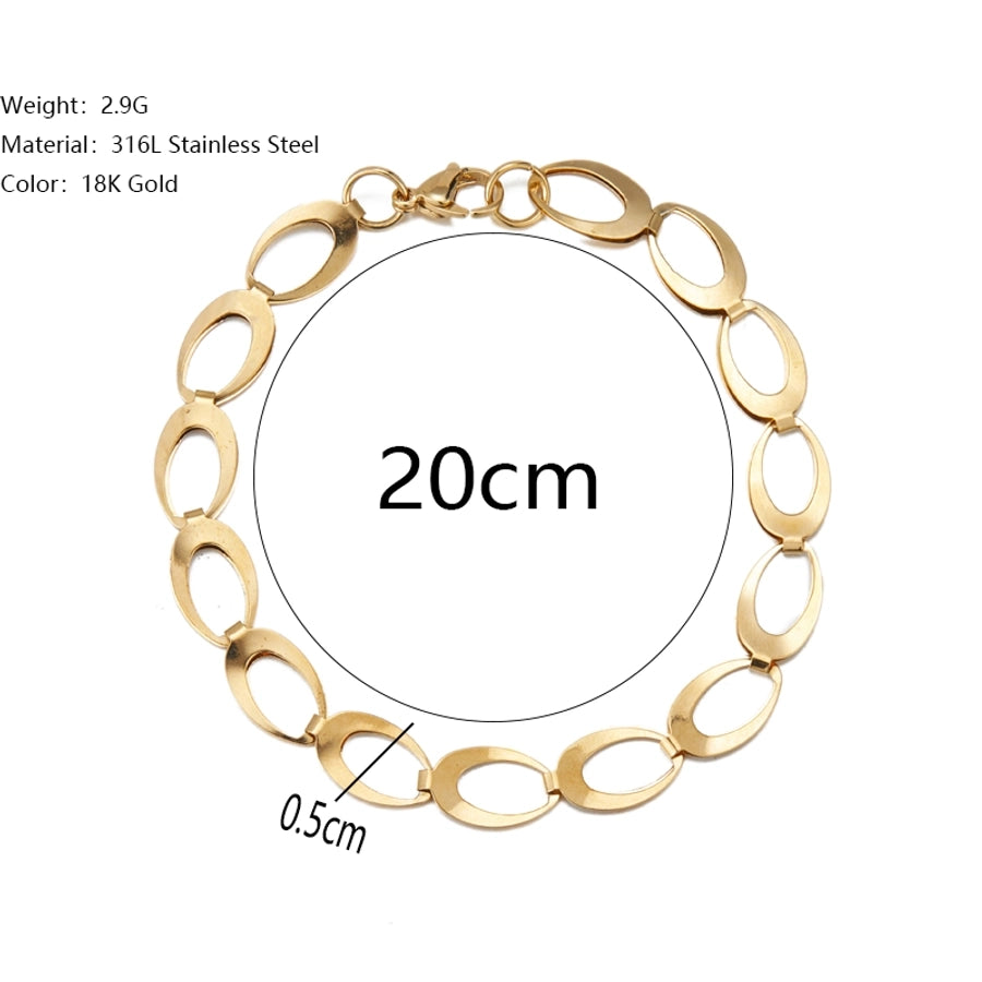 Geometric Chain Bracelets [Stainless Steel]