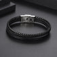 Double Braid Bracelet [304 Stainless Steel Pu Leather]