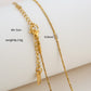 Chain Necklace [304 Stainless Steel,18K Gold Plated]