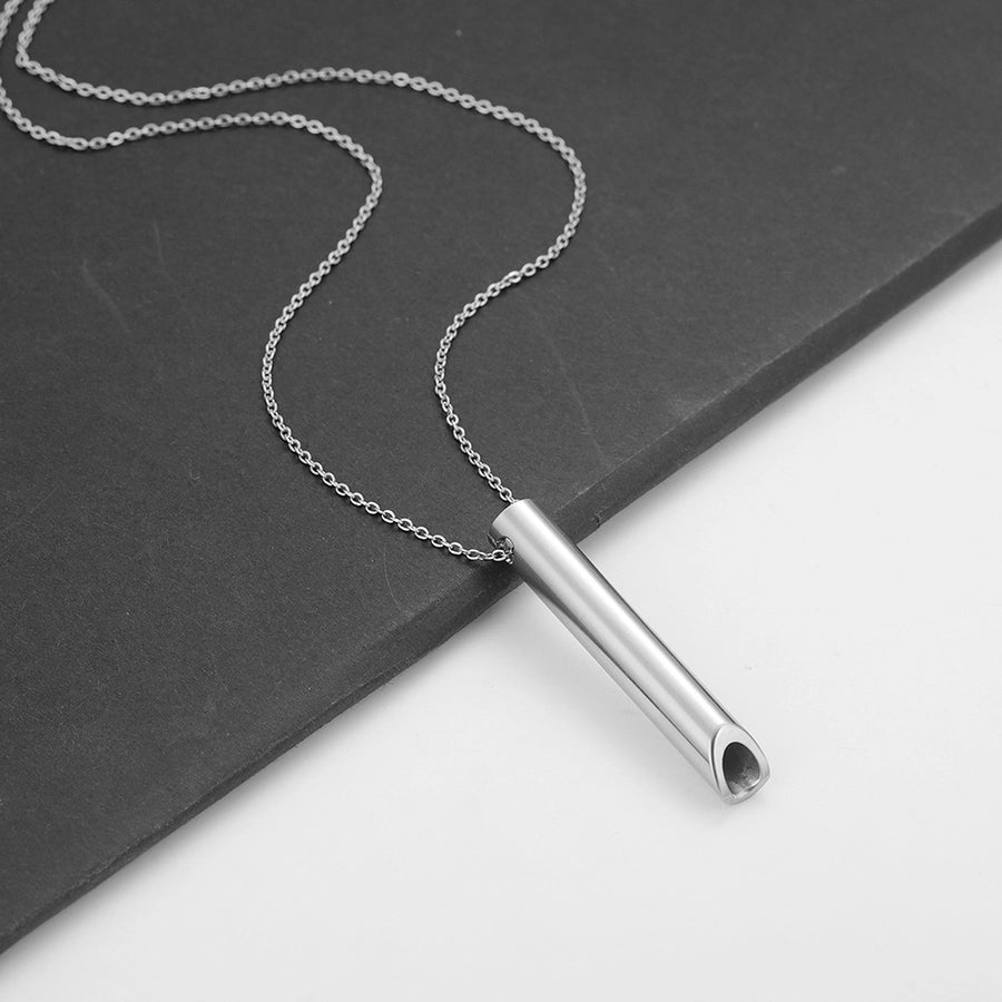 Whistle Pendant Necklace  [304 Stainless Steel]