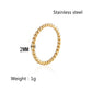 Twist Band Ring [304 Stainless Steel 18K Gold Plated]