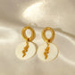 Snake Drop Earrings [304 Stainless Steel,18K Gold Plated]