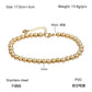 Elastic Beaded Bracelet [304 Stainless Steel, 18K Gold Plated]