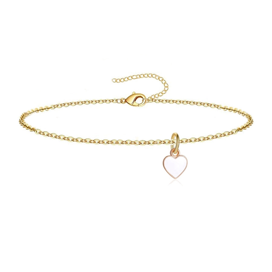 Heart Shape Chain Bracelet/Anklet [Stainless Steel]