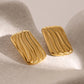 Vertical Waves Earrings [304 Stainless Steel]