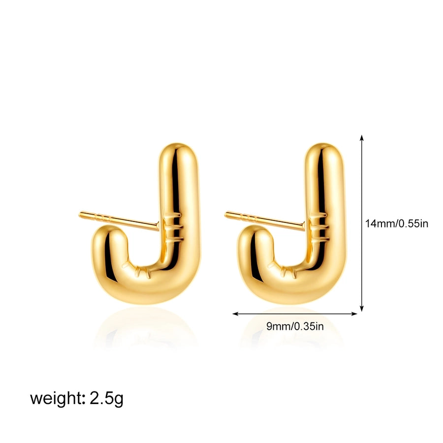 Letter Ear Studs [304 Stainless Steel]