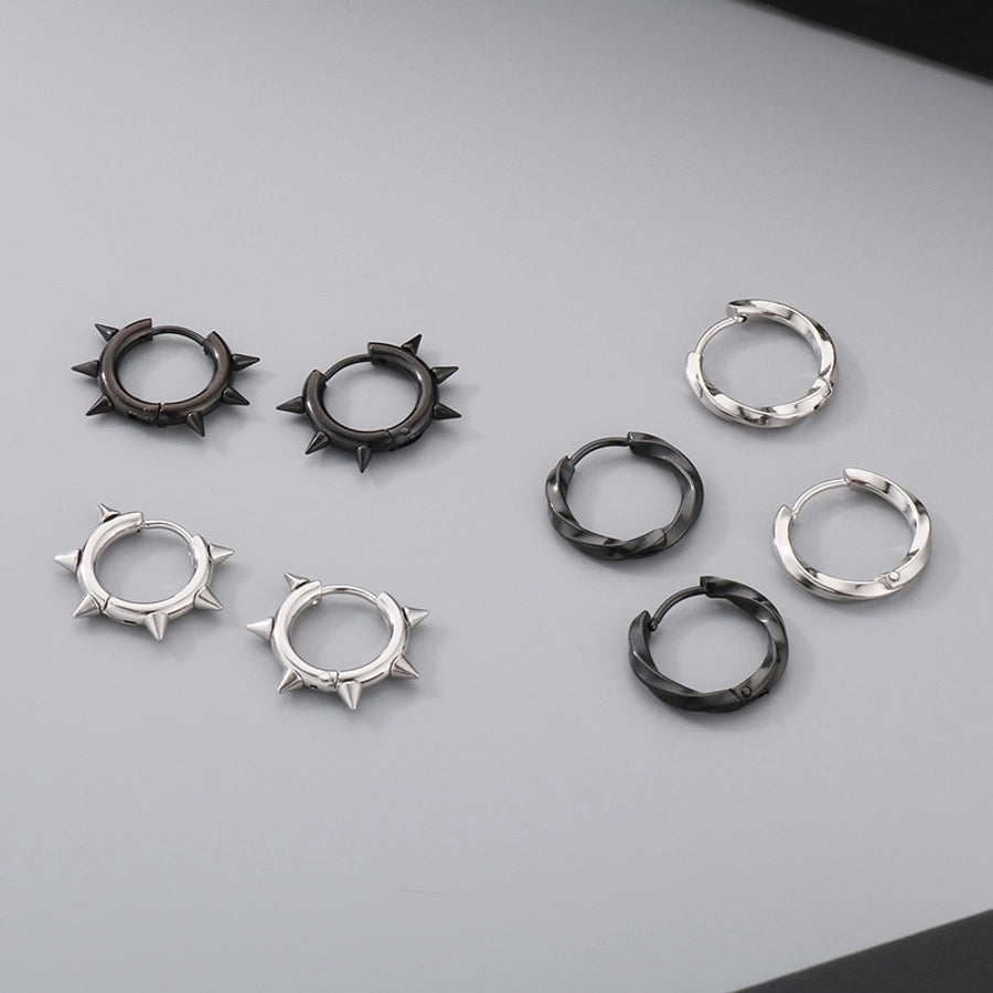 Plain & Punk Earrings [304 Stainless Steel]