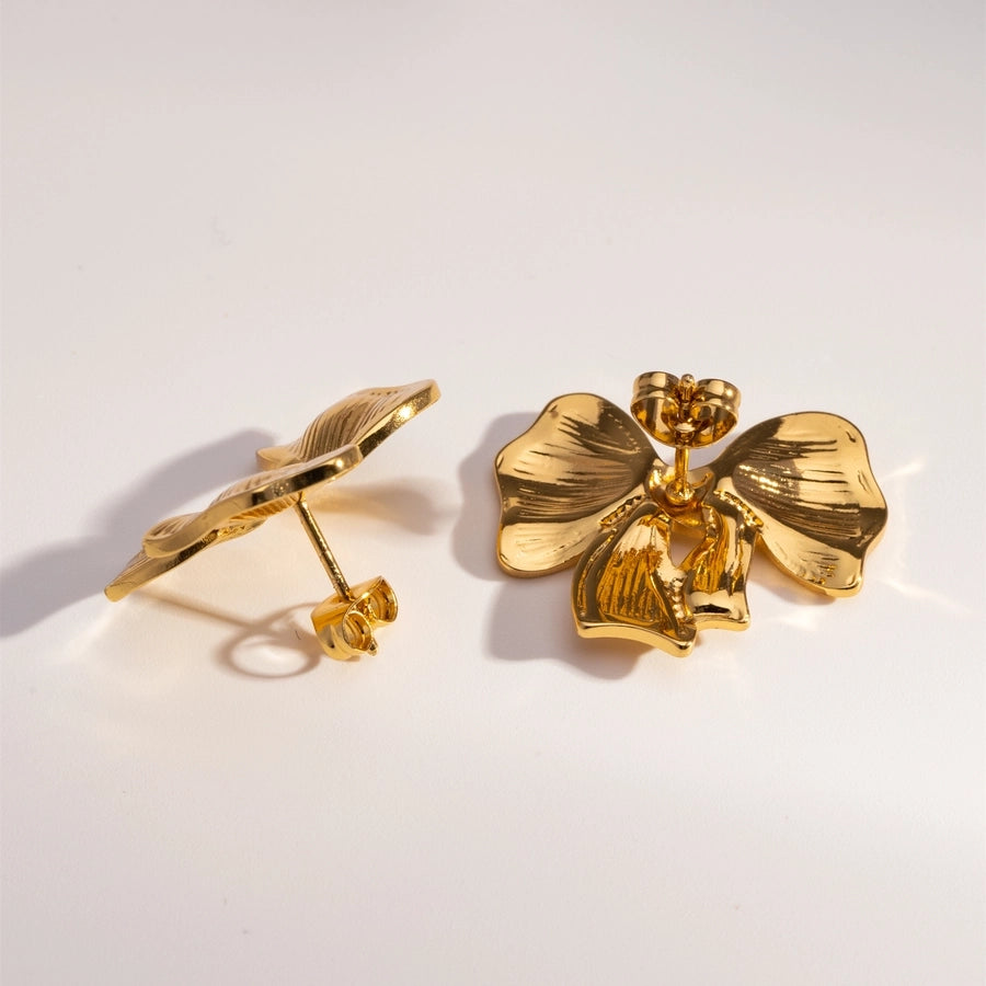 Mix Designs Earrings [304 Stainless Steel,18K Gold Plated]