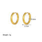 Starry Hoop Earrings [Stainless Steel, 18K Gold Plated]