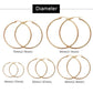 Thin Hoop Earrings [Stainless Steel]