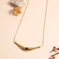 Collier de style vintage [304 en acier inoxydable 18 carkets en or]