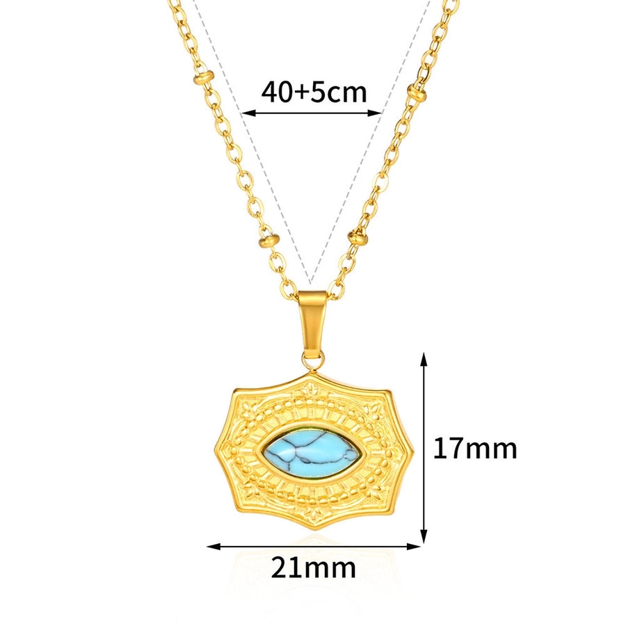 Jewelry Bohemian Round 304 Stainless Steel Plating Pendant Necklace