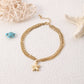 Beach Starfish Anklet [304 Stainless Steel, 18K Gold Plated]