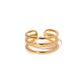 Casual Open Ring [304 Stainless Steel 18K Gold Plated]