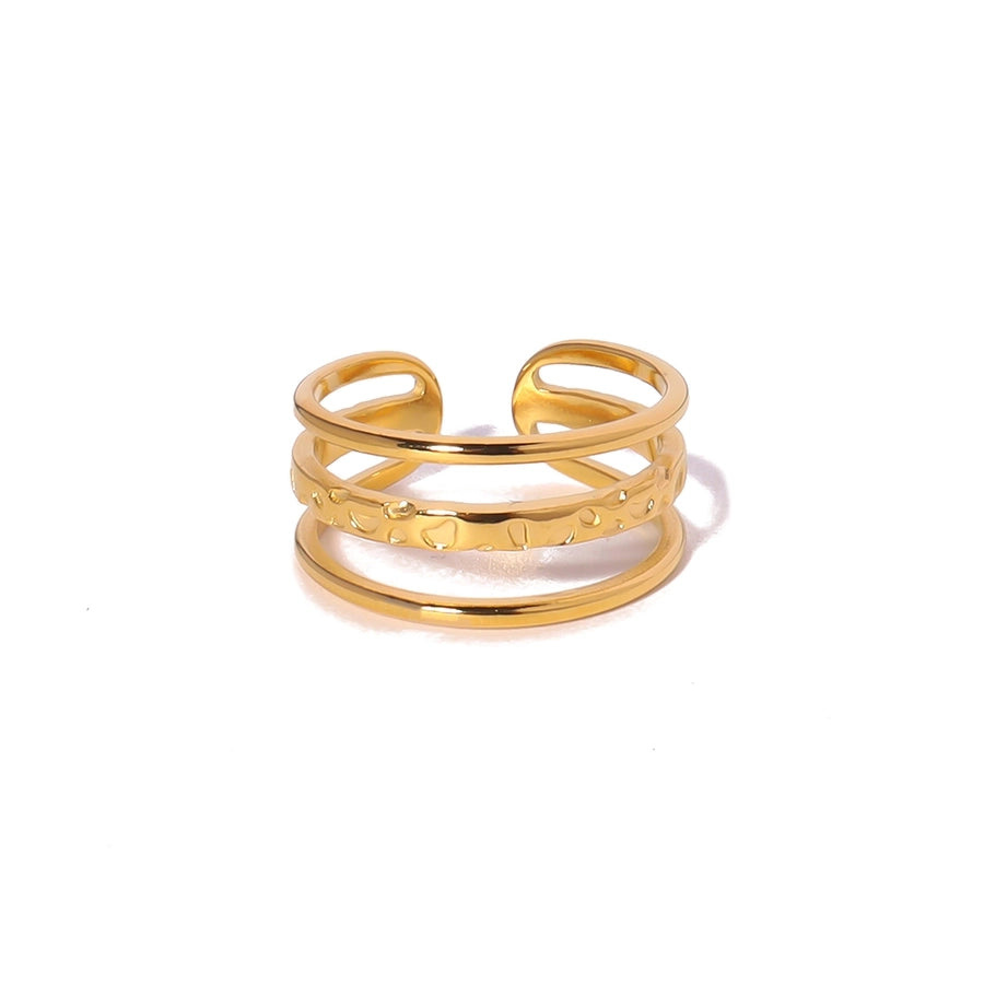 Casual Open Ring [304 Stainless Steel 18K Gold Plated]