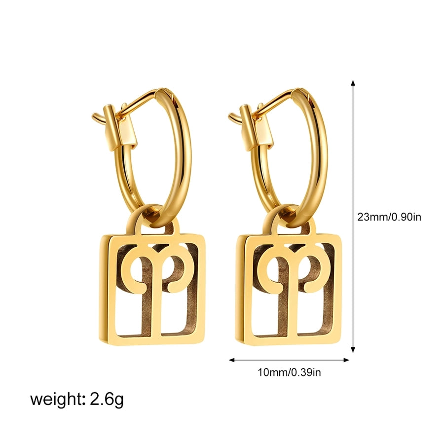 Constellation Hollow Out Drop Earrings [304 Stainless Steel]