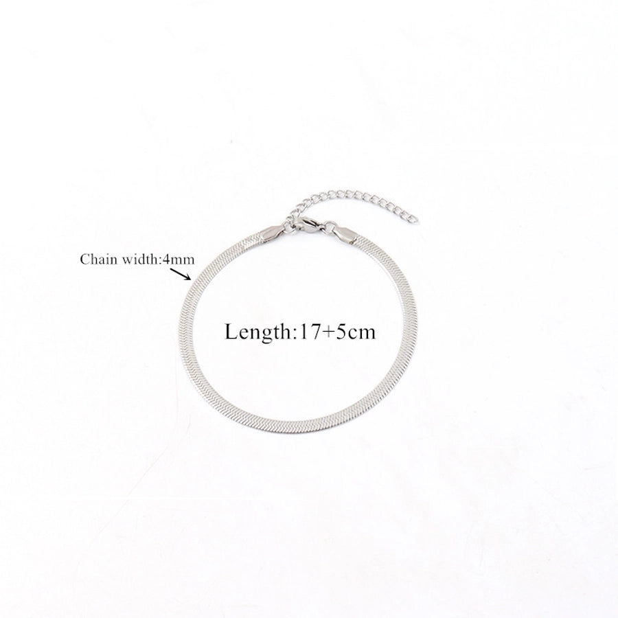 Flat Chain Bracelet [201 Stainless Steel]