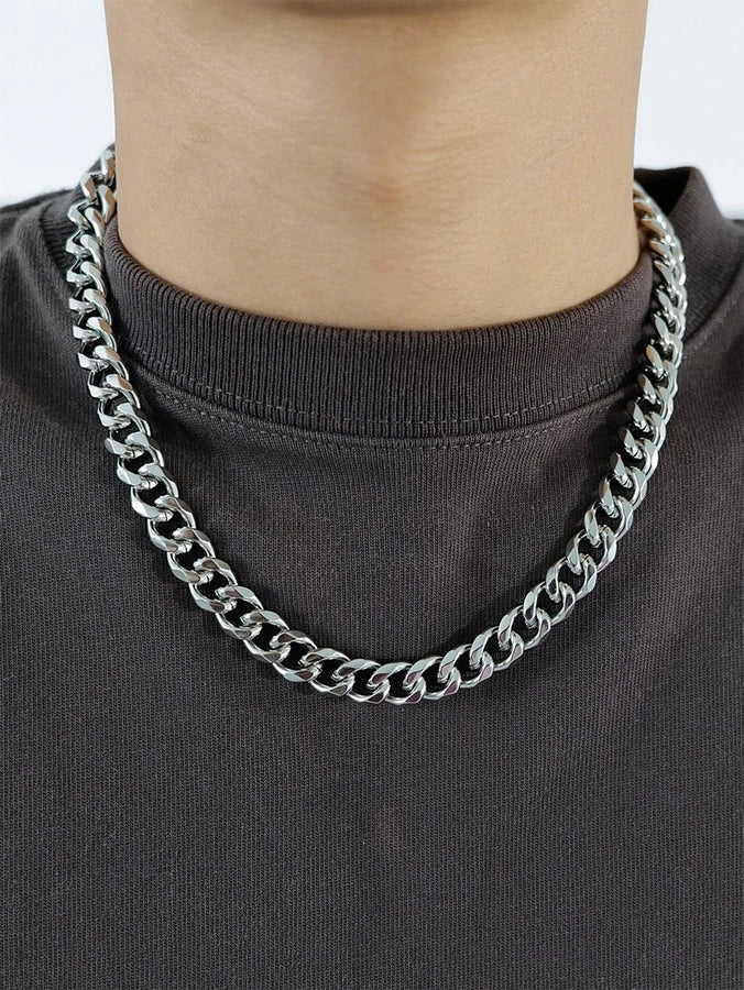 Hip-Hop Retro Solid Color Men'S Necklace [304 Stainless Steel]