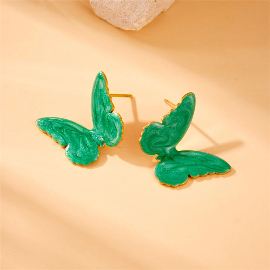 Vintage Commute Butterfly Earrings [304 Stainless Steel]