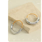 Semicircle Hoop Earrings [304 Stainless Steel,18K Gold Plated]