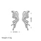 Butterfly Wings Earrings [304 Stainless Steel, 18K Gold Plated]